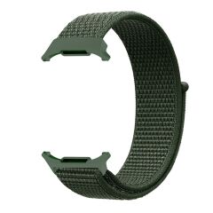 Samsung Galaxy Watch Ultra 47 mm uyumlu Spor Loop Kordon Hasır Örgü Kayış Cırt Cırtlı Velcro