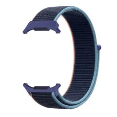 Samsung Galaxy Watch Ultra 47 mm uyumlu Spor Loop Kordon Hasır Örgü Kayış Cırt Cırtlı Velcro
