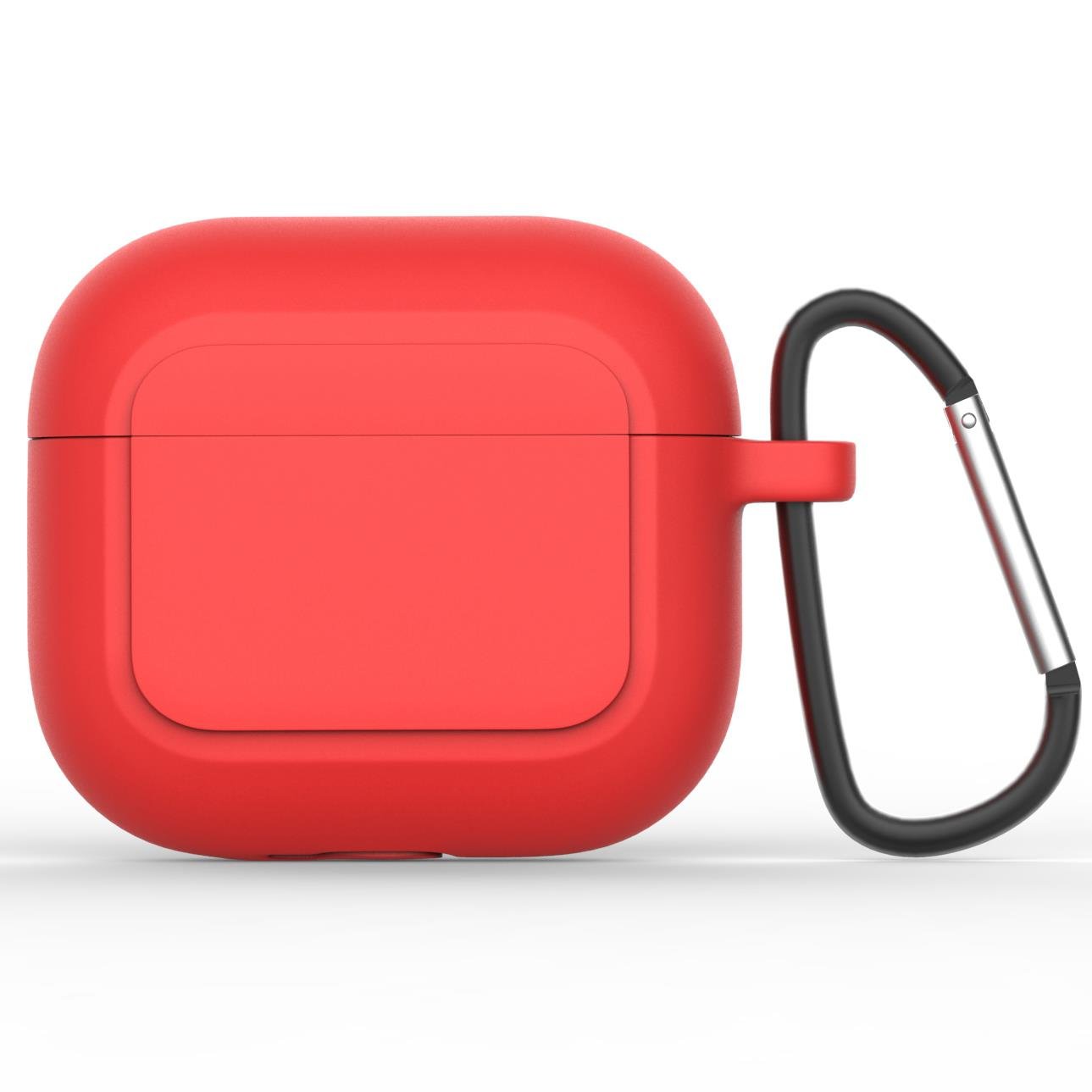 Airpods 3. Nesil Uyumlu Kılıf Silikon Kulaklık Kılıfı Tam Koruma Yumuşak Doku Kırmızı