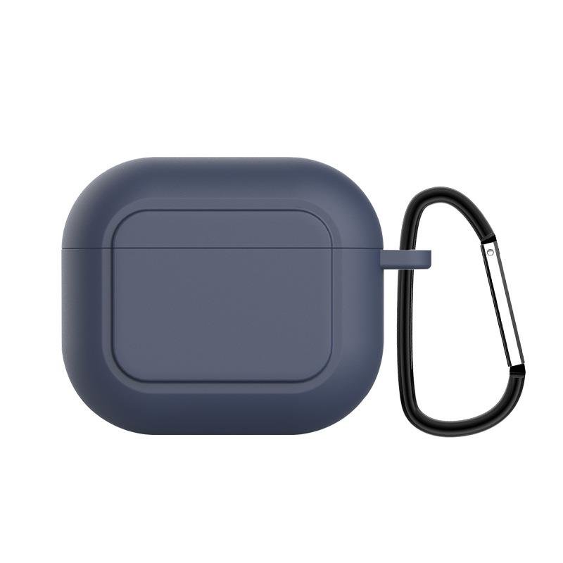 Airpods 3. Nesil Uyumlu Kılıf Silikon Kulaklık Kılıfı Tam Koruma Yumuşak Doku Lacivert