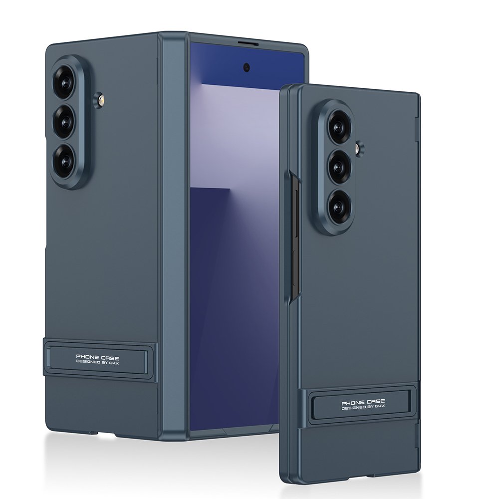 Galaxy Z Fold 7 uyumlu Kılıf Standlı Kamera Korumalı Premium Kapak Mat Tasarım Yeşil
