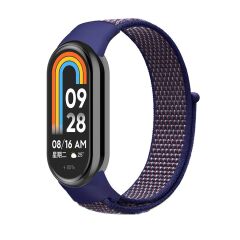 Xiaomi Mi Band 8 / 9 uyumlu Spor Loop Kordon Hasır Örgü Kayış Cırt Cırtlı Velcro
