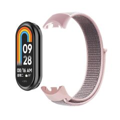 Xiaomi Mi Band 8 / 9 uyumlu Spor Loop Kordon Hasır Örgü Kayış Cırt Cırtlı Velcro