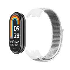 Xiaomi Mi Band 8 / 9 uyumlu Spor Loop Kordon Hasır Örgü Kayış Cırt Cırtlı Velcro