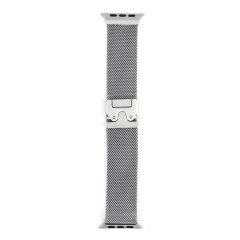 Apple Watch 6 5 4 3 2 1 SE 42 44 mm Uyumlu Hasır Metal Örgü Kordon Kayış Ayarlanabilir Kilitli Toka