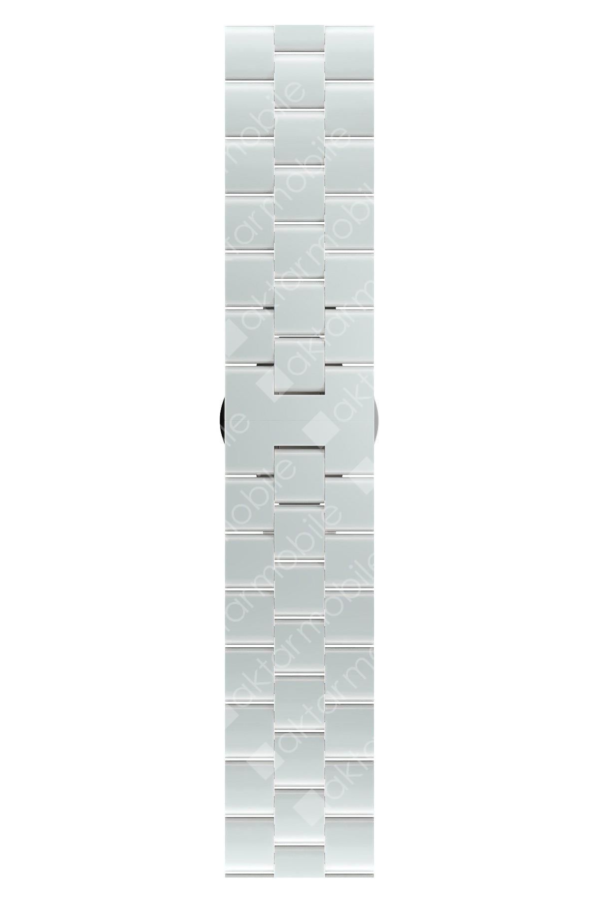 Apple Watch 8 41 mm uyumlu Seramik Kordon Premium Seramik Kayış
