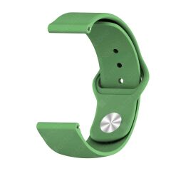 Samsung Galaxy Watch 42 mm Uyumlu Silikon Kordon Premium Spor Kayış Jel Silikon Spor Kordon Haki