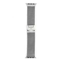 Apple Watch 7 8 9 45 mm Uyumlu Hasır Metal Örgü Kordon Kayış Ayarlanabilir Kilitli Toka