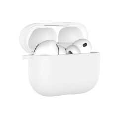 Airpods Pro 3. Nesil Uyumlu Kılıf Hoparlör ve Mikrofon Delikli Silikon Kapak Soft Yumuşak Dokulu