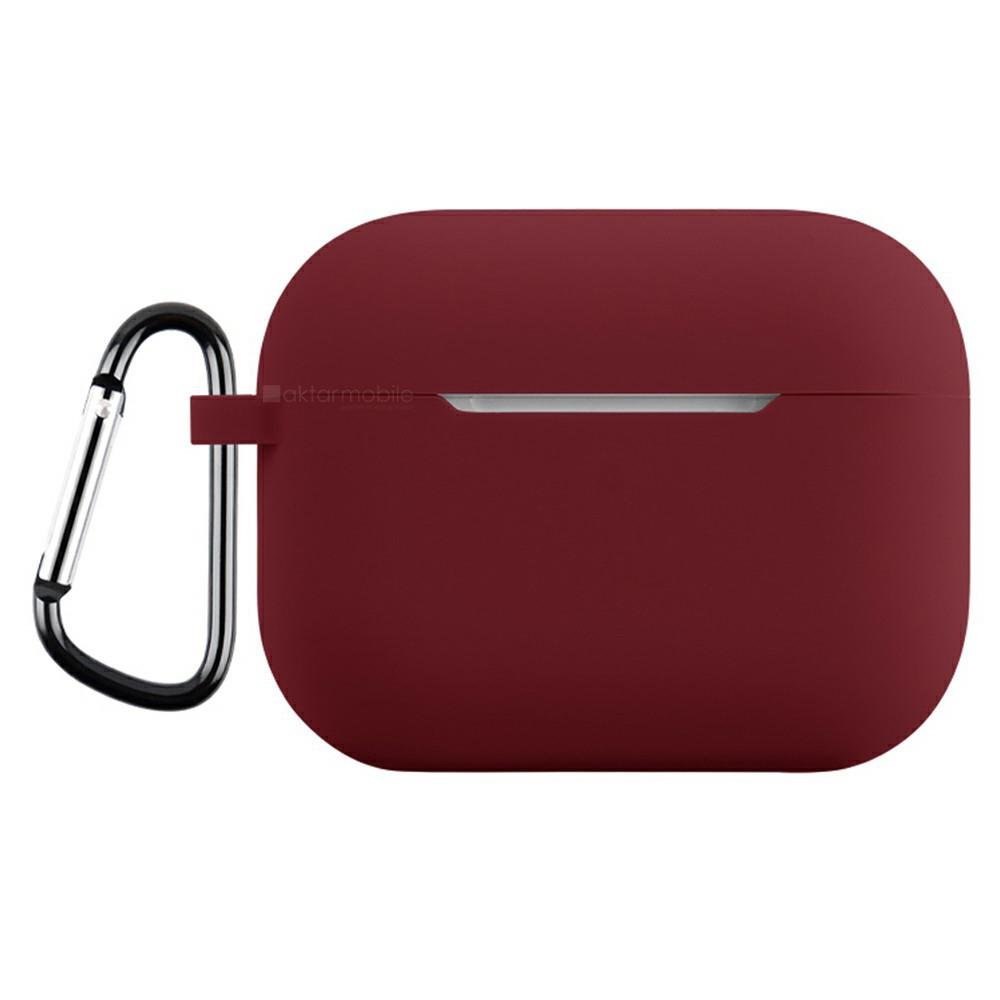 Airpods Pro 3. Nesil Uyumlu Kılıf Hoparlör ve Mikrofon Delikli Silikon Kapak Soft Yumuşak Dokulu Mürdüm