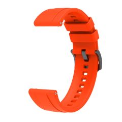 Redmi Watch 5 Active / Lite Uyumlu Yumuşak Silikon Kordon Soft Jel Spor Kayış Metal Toka Turuncu