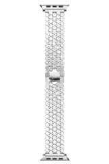 Apple Watch 8 41 mm uyumlu Metal Kordon Hegzagonal Tasarım Premium Kayış