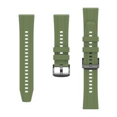 Redmi Watch 5 Active / Lite Uyumlu Yumuşak Silikon Kordon Soft Jel Spor Kayış Metal Toka Yeşil