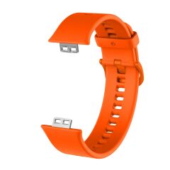 Huawei Watch Fit Silikon Kordon Premium Spor Kayış - 14 Renk Turuncu