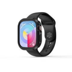 Apple Watch 10 46 mm uyumlu Kasa Koruyucu Silikon Armor Darbe Emici (Önü Açık)