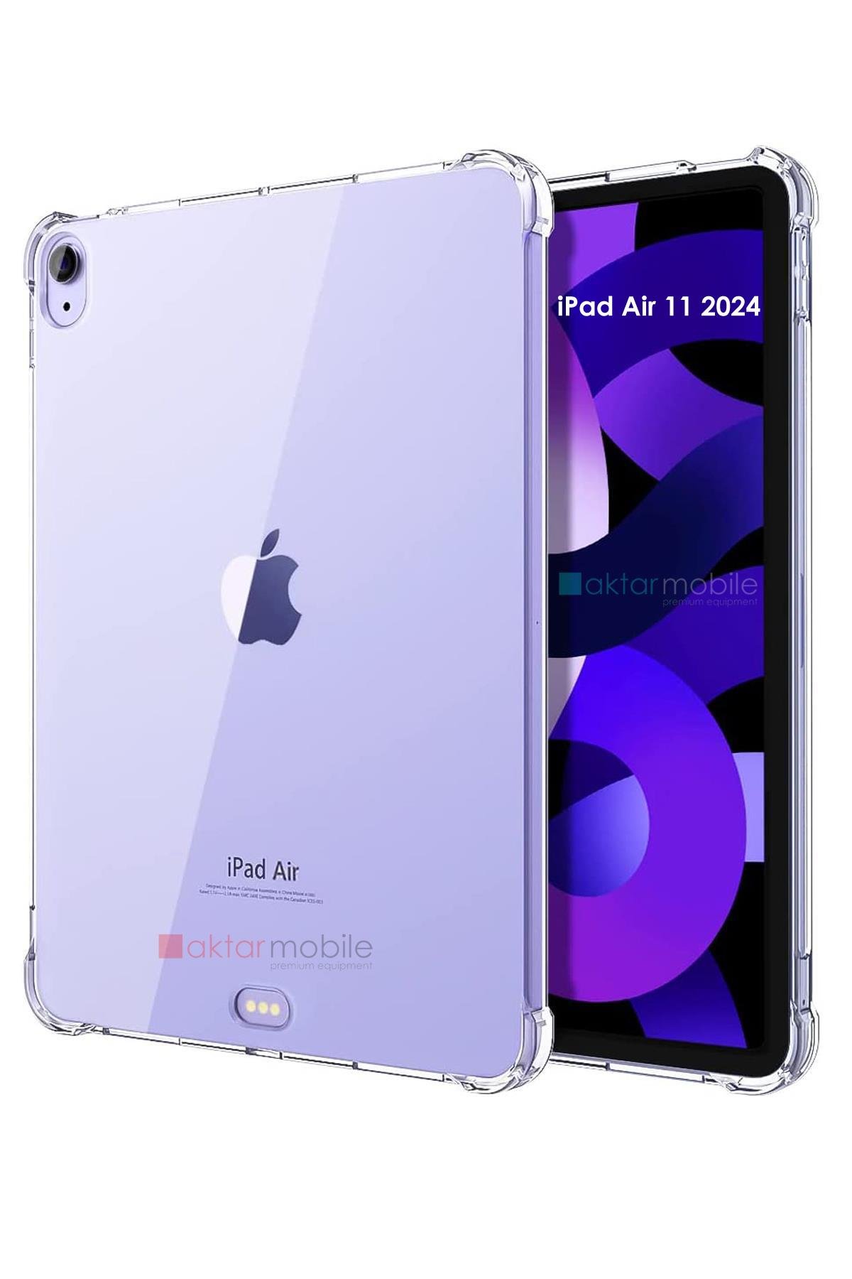 Apple iPad 5. Nesil 2022 10.9'' uyumlu Şeffaf Silikon Kılıf Anti Shock Koruyucu Kapak Darbe Emici