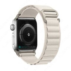 Apple Watch 7 45 mm uyumlu Kordon Alpine Loop Örgü Kayış