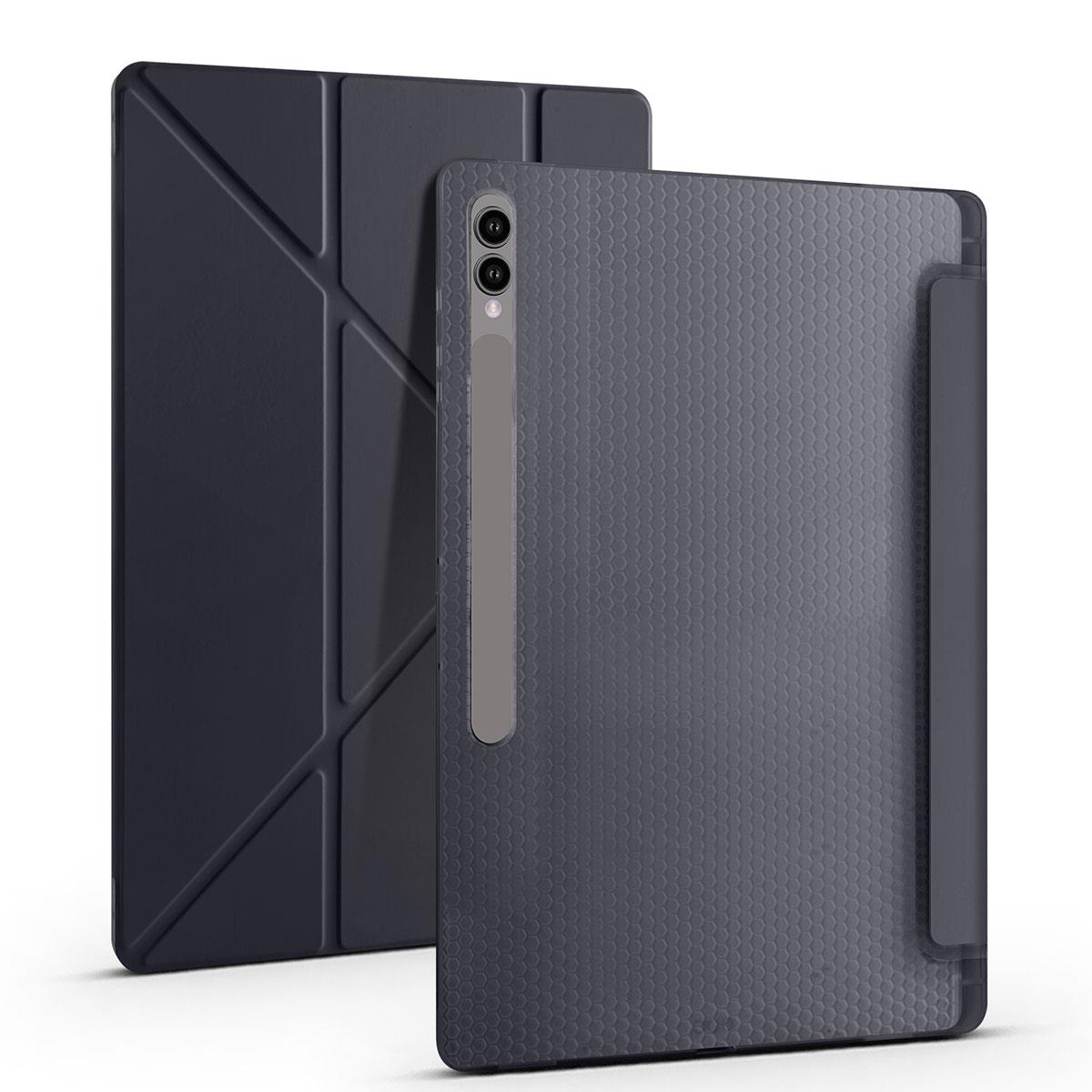 Galaxy Tab S9 Ultra 14.6'' SM-X910 Uyumlu Kılıf Kalem Bölmeli Standlı Uyku Modlu Kapaklı Tablet Kılıf