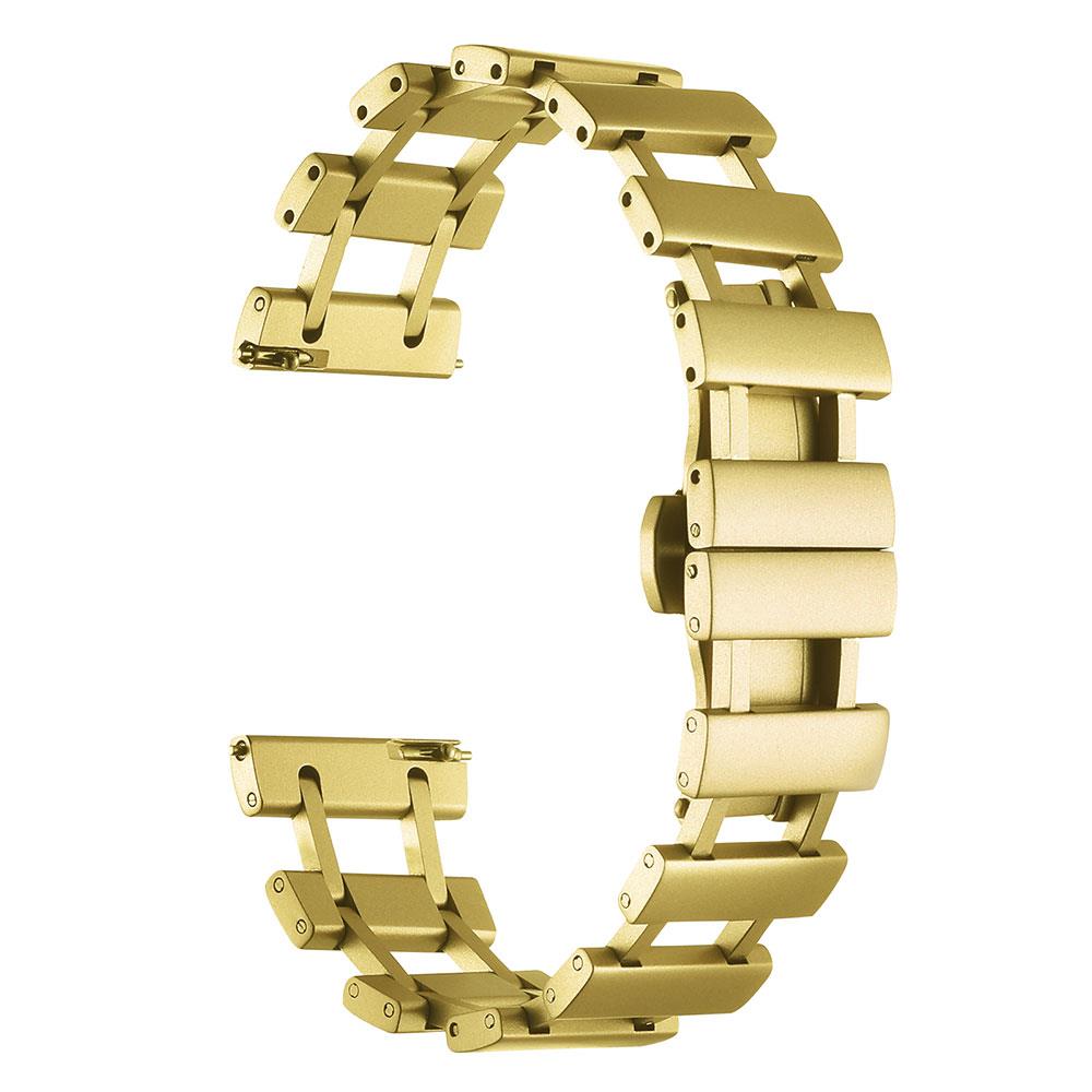 Galaxy Watch 3 45 mm Uyumlu Metal Kordon New Collection Paslanmaz Çelik Kayış Zarif Özgün Tasarım Gold