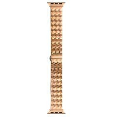Apple Watch 7 8 45 mm Metal Kordon Zikzak Tasarımlı Premium Paslanmaz Çelik Kayış