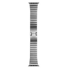 Apple Watch 10 42 mm uyumlu Metal Kordon Baklalı Model Bilezik Paslanmaz Çelik Kayış Kelebek Toka