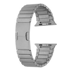 Apple Watch 10 42 mm uyumlu Metal Kordon Baklalı Model Bilezik Paslanmaz Çelik Kayış Kelebek Toka