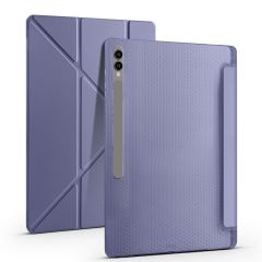 Galaxy Tab S9 Ultra 14.6'' SM-X910 Uyumlu Kılıf Kalem Bölmeli Standlı Uyku Modlu Kapaklı Tablet Kılıf Levander Gray