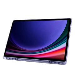 Galaxy Tab S9 Ultra 14.6'' SM-X910 Uyumlu Kılıf Kalem Bölmeli Standlı Uyku Modlu Kapaklı Tablet Kılıf Levander Gray