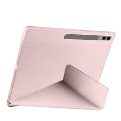 Galaxy Tab S9 Ultra 14.6'' SM-X910 Uyumlu Kılıf Kalem Bölmeli Standlı Uyku Modlu Kapaklı Tablet Kılıf Rose Gold