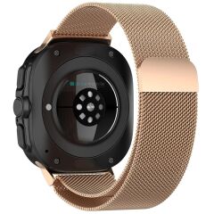 Galaxy Watch 8 40 / 44 mm uyumlu Mıknatıslı Hasır Metal Örgü Kordon Milanese Kayış Orijinal Pim