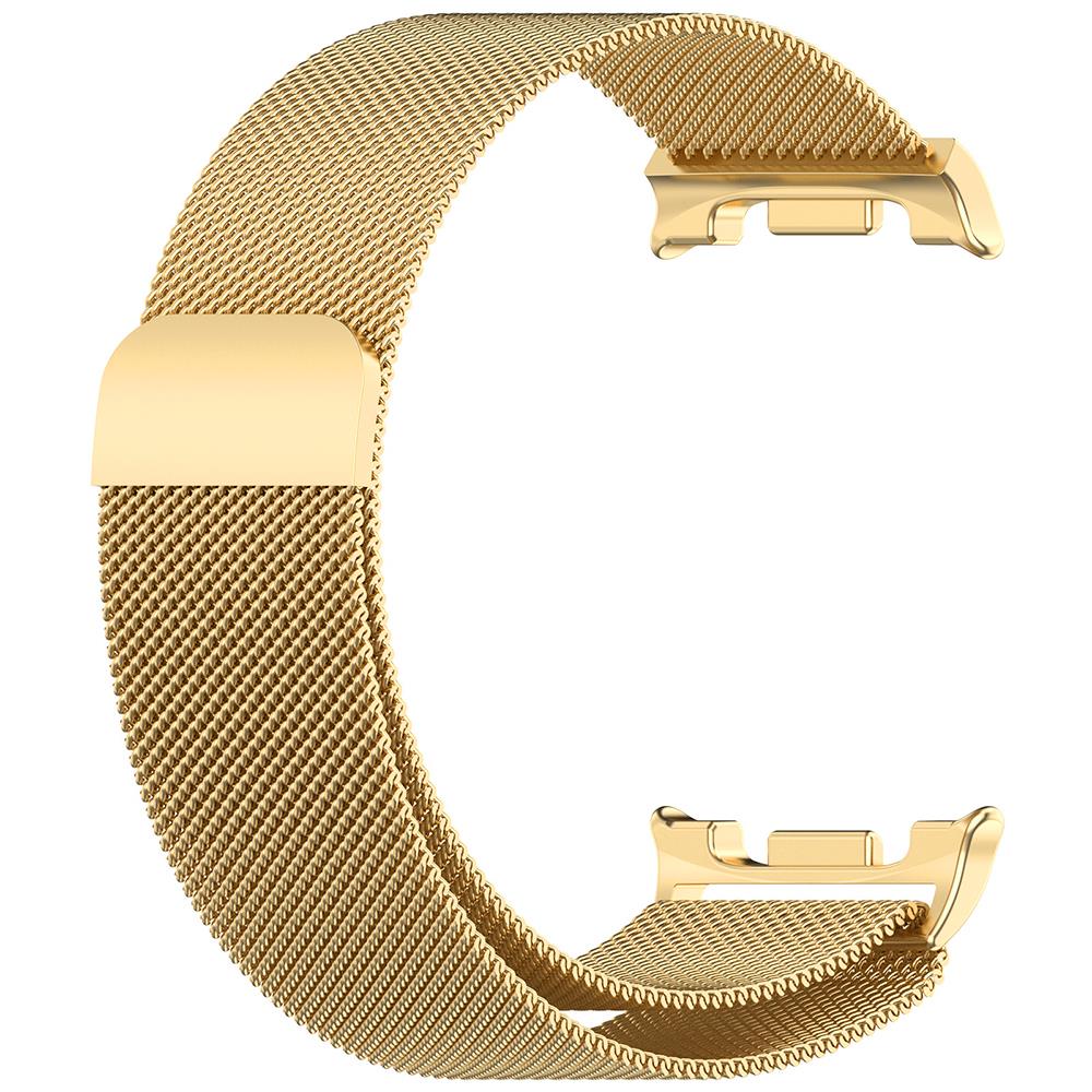 Galaxy Watch 8 40 / 44 mm uyumlu Mıknatıslı Hasır Metal Örgü Kordon Milanese Kayış Orijinal Pim Gold