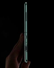 Samsung Galaxy Z Fold 3 Kılıf Premium Kapak Tam Uyumlu 2 Parça Metalik Renk Ultra İnce Electroplate Koyu Yeşil