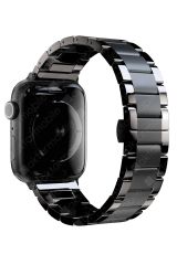 Apple Watch 8 41 mm uyumlu Seramik Metal Kordon Premium Seramik Kayış