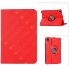Apple iPad Mini 6. Nesil 2021 Kılıf 360° Dönebilen Akıllı Kapak Standlı Kılıf Smart Uyku Modlu Kırmızı