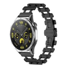 Amazfit GTR 3 / GTR 3 Pro Uyumlu Metal Kordon New Collection Paslanmaz Çelik Kayış Zarif Özgün Siyah