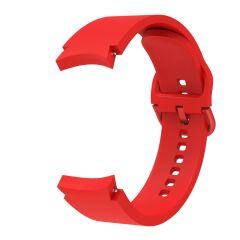 Samsung Galaxy Watch FE 40 mm Silikon Kordon Tam Uyumlu Pim Tasarımı Premium Spor Kayış Kırmızı