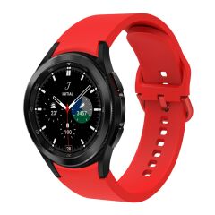 Samsung Galaxy Watch FE 40 mm Silikon Kordon Tam Uyumlu Pim Tasarımı Premium Spor Kayış Kırmızı