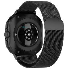 Galaxy Watch 8 Classic 46 mm uyumlu Mıknatıslı Hasır Metal Örgü Kordon Milanese Kayış Orijinal Pim