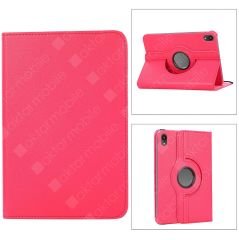 Apple iPad Mini 6. Nesil 2021 Kılıf 360° Dönebilen Akıllı Kapak Standlı Kılıf Smart Uyku Modlu Pembe
