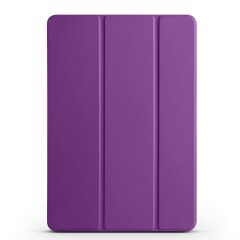 Huawei Matepad 11.5 2023 Kılıf Standlı Flip Smart Akıllı Kapak Uyku Modlu Tablet Kılıfı Kapaklı Kılıf Mor