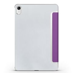 Huawei Matepad 11.5 2023 Kılıf Standlı Flip Smart Akıllı Kapak Uyku Modlu Tablet Kılıfı Kapaklı Kılıf Mor