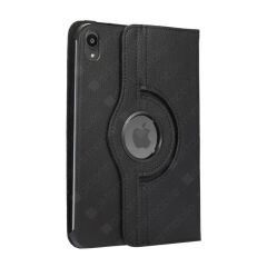 Apple iPad Mini 6. Nesil 2021 Kılıf 360° Dönebilen Akıllı Kapak Standlı Kılıf Smart Uyku Modlu Siyah