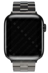 Apple Watch 7 6 SE 5 4 3 2 1 - 38 / 40 / 41 mm uyumlu Seramik Kordon Premium Seramik Kayış Siyah