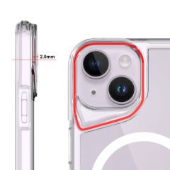 iPhone 15 Plus uyumlu Kılıf Magsafe Özellikli Silikon Kapak Yükseltilmiş Kenarlar Üstün Koruma