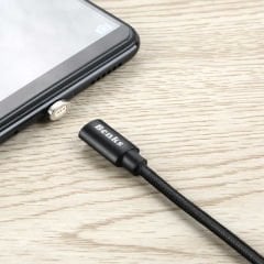 Benks D21 Magnetic Micro Kablo Siyah
