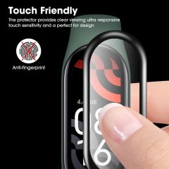 Mi Band 7 uyumlu Ekran Koruyucu 3D Tam Kapatan Kavisli PPMA Nano Cam Tam Uyumlu