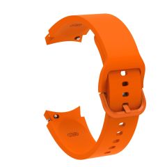 Samsung Galaxy Watch FE 40 mm Silikon Kordon Tam Uyumlu Pim Tasarımı Premium Spor Kayış Turuncu