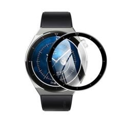 Huawei Watch GT 3 Pro 46 mm uyumlu Ekran Koruyucu 3D Tam Kapatan Kavisli PPMA Nano Cam Tam Uyumlu