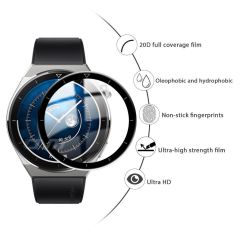 Huawei Watch GT 3 Pro 46 mm uyumlu Ekran Koruyucu 3D Tam Kapatan Kavisli PPMA Nano Cam Tam Uyumlu