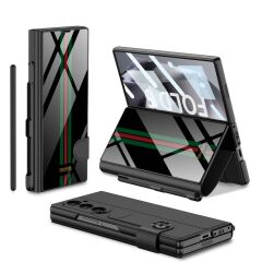 Samsung Galaxy Z Fold 6 uyumlu Kalem Bölmeli Kapaklı Cüzdan Kılıf Standlı Kartlıklı Kapak